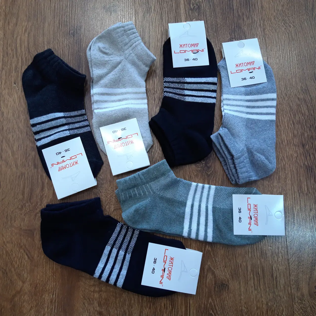 ЖІНОЧІ КОРОТКІ ШКАРПЕТКИ,СІТКА "LOMANI" 36-40