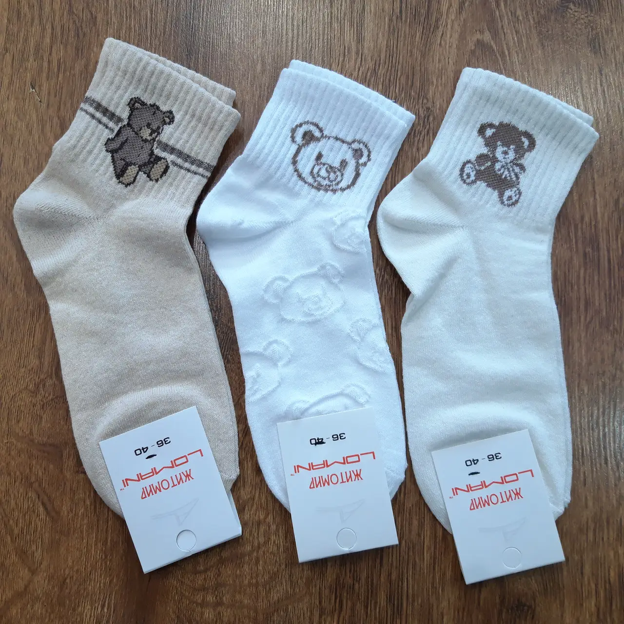 ЖІНОЧІ ШКАРПЕТКИ, ШИРОКА РЕЗИНКА "LOMANI"